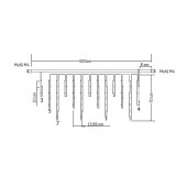 Ghirlanda Extensibila 180 LED 13W 6400K