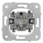 Insert buton, 10A 1ND, cu lumina orientare, cleme elastice