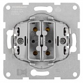 Insert intrerupator dublu cu revenire, 2x1 ND, cleme cu suru