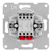 Insert intrerupator dublu cu revenire, 2x1 ND, cleme elestic