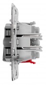 Insert intrerupator dublu cu revenire, 2x1 ND, cleme elestic
