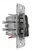 Insert intrerupator simplu, 2 poli, 10A, cleme el. elastic