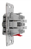 Insert intrerupator simplu, 2 poli, 10A, cleme el. elastic