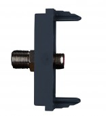 Insert priza antena SAT 0dB, 1M, negru