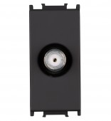 Insert priza antena SAT, punct terminal, 1dB, 1M, negru