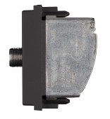 Insert priza antena SAT, punct terminal, 1dB, 1M, negru
