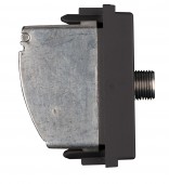 Insert priza antena SAT, punct terminal, 1dB, 1M, negru