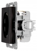 Insert priza, cleme elastice, negru