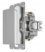 Insert priza, contacte de prot, prot IP2XC si capac, argint