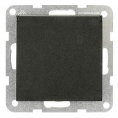 Insert priza cu capac, cleme elastice, negru