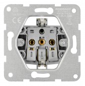 Insert priza cu capac, conexiune elastica, antracit