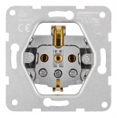 Insert priza cu capac de protectie, conex cu surub, antracit