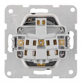 Insert priza cu capac de protectie, conex cu surub, antracit
