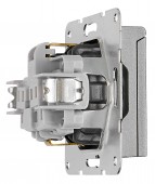 Insert priza cu capac de protectie, conex cu surub, antracit