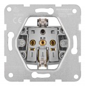 Insert priza cu capac de protectie, conex elastica, antracit