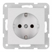 Insert priza cu contacte de protectie, argintiu
