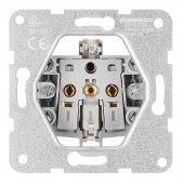 Insert priza cu contacte de protectie, argintiu