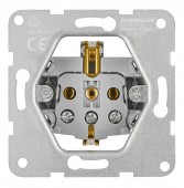 Insert priza cu contacte de protectie, argintiu