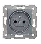 Insert priza cu Pin PE, conexiune elastica, antracit