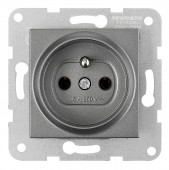 Insert priza cu Pin PE, conexiune elastica, antracit