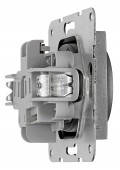 Insert priza cu Pin PE, conexiune elastica, antracit