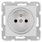 Insert priza cu Pin PE, conexiune elastica, argintiu