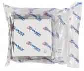 Insert priza, cu pin PE, protectie cleme elastice, alb