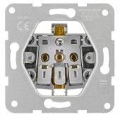 Insert priza cu pin PE si capac prot., cl.el, argintiu