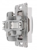 Insert priza cu Pin PE si cu protectie IP2XC, argintiu