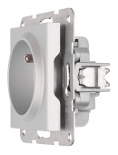 Insert priza cu Pin PE si cu protectie IP2XC, argintiu