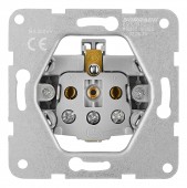 Insert priza cu Pin PE si cu protectie IP2XC, argintiu