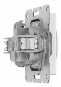 Insert priza cu Pin PE si cu protectie IP2XC, argintiu