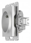 Insert priza cu Pin PE si cu protectie IP2XC, argintiu