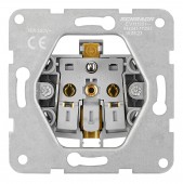 Insert priza cu Pin PE si protectie, conex elas, antracit