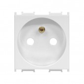 Insert priza cu pin PE,protectie marita,16A,cl. cu surub,alb