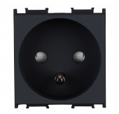 Insert priza cu pin PE,protectie marita,16A,cl. surub,negru