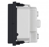 Insert priza cu pin PE,protectie marita,16A,cl. surub,negru