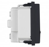 Insert priza cu pin PE,protectie marita,16A,cl. surub,negru