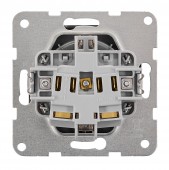 Insert priza cu protectie, conexiune elastica, antracit