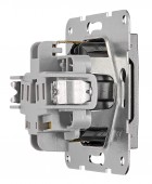 Insert priza, cu protectie, conexiune elastica, antracit