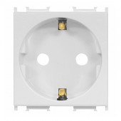 Insert priza cu protectie marita, 16A, cleme cu surub, alb