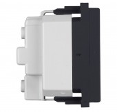 Insert priza cu protectie marita, 16A, cleme cu surub, negru