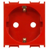 Insert priza cu protectie marita, 16A, cleme cu surub, rosu