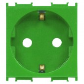 Insert priza cu protectie marita, 16A, cleme cu surub, verde