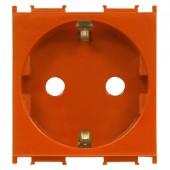 Insert priza cu protectie marita, 16A, cleme cu surub,orange