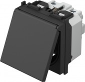 Insert priza cu protectie marita, capac, 16A, neagra