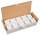 Insert priza, cu protectie,cu capac, cleme elastice, alb