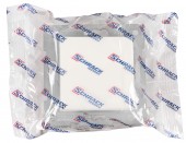 Insert priza, cu protectie,cu capac, cleme elastice, alb