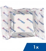 Insert priza, cu protectie,cu capac, cleme elastice, alb