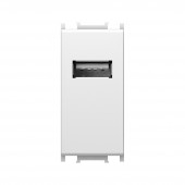 Insert priza de date USB 2.0, 1M, alb, conexiune cu surub